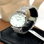 Emporio Armani Ladies Silver Watch