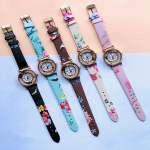 Elegant Fashion Printed Watches For Girls