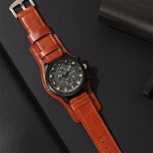 Curren Leather Cased mens Wrist Watch