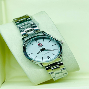 ORIX Stainless White Dial Steel Silver Watches For Ladies