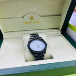 Rolex Rosra Causal Chrome & White Dial Watch