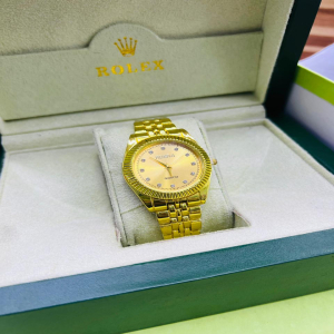 Rolex Rosra Causal Gold & Gold Dial Watch