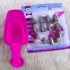 4 Pcs Measuring Cup With 12 Nozzles set