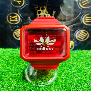 Adidas Rubber Red Strap Watch