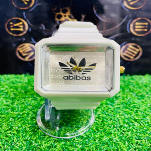 Adidas Rubber White Strap Watch