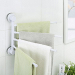 seamless suction cup towel rack