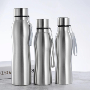 Portable Single Wall Stainless Steel Water Bottle (750ml)