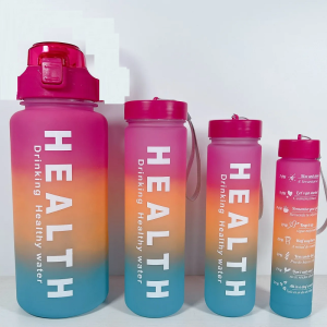 4 In 1 Multicolor Water Bottle