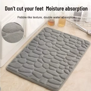 Embossed Bathroom Door Mat