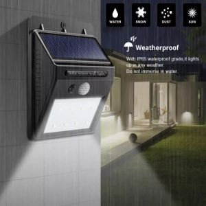 112 LED Solar Motion Sensor Wall Light