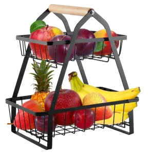 2 Tier Metal Fruit Basket