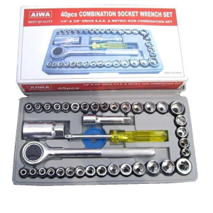 40 Pcs Combination Socket Wrench Set