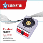 Earth Star Single Burner Gas Cooker ES301SB