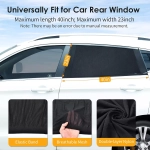 2 Pcs Back Window ShieldCover