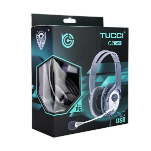 Tucci Q6 Game USB Headset with Boom Mic