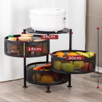 3 Tier Rotating Kitchen Storage Rack