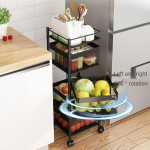 3 Layer Square Shape Kitchen Storage Rack