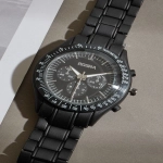 Rosra Steel Black Pointer Dial Mens Watch