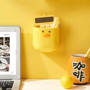 Wall Mounted Yellow Duck Storage Holder