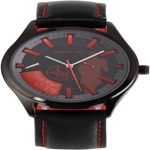 Shuichi Akai Leather Strap Mens Watch