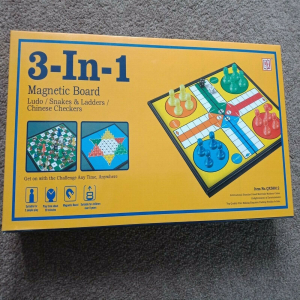 3 In 1 Magnetic Ludo Board