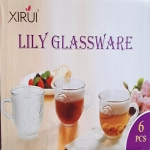 6 Pcs Lily Glassware Set