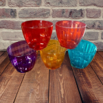 6 Pcs Color Mixing Glass Bowl Set