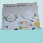 3 Pcs Fruit Plate (Round)