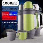 Large Capacity Stainless Steel Flask 1.L