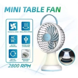 Rechargeable Mini Table Fan (2800 RPM)