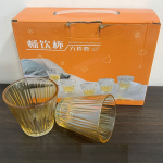 6 Pcs Line Glass Set (Q6605-6)