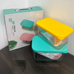 2 Pcs Glass Food Storage Box (MK-2)