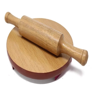 Wooden Rolling Pin & Board