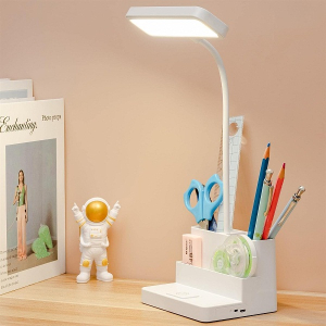 Desk Lamp with Pen & Phone Holder