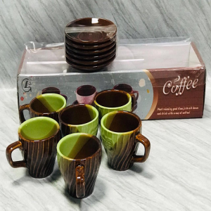 12 Pcs Coffee Cup & Sauser - 352-15