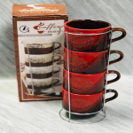 4 Pcs Coffee Cup - 352-17