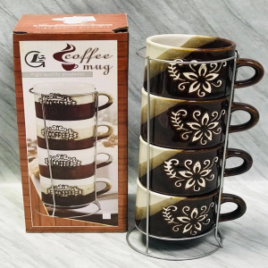 4 Pcs Coffee Cup - 352-16