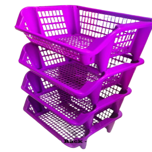 4 Layer Plastic Vegetable Rack - R