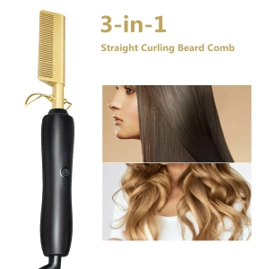 3 In 1 Hair Straightener Comb