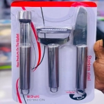 3 in 1 Steel Peeler With Knife