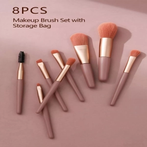 8 Pcs Makeup Brush Set