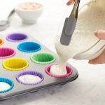 12 Pcs Silicone CupCake Mold