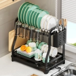 2 Layer Stainless Steel Dish Rack - MZY-1028