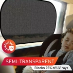 2 Pcs Car Window Sunshades