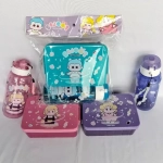 Bento Cartoon Design Lunch Box With WaterBottle