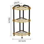 3 Tier Bathroom Corner Shelf Rack