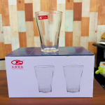 6 Pcs Glass Cup Set - 385ml - (2545)