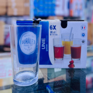 6 Pcs 6x Unie Glass Cup Set - (2542)