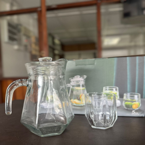 Hexagon 5 Pcs Water Glass Set - (2516)