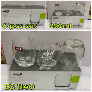 6 Pcs Deli Glass Cup Set - ES1140